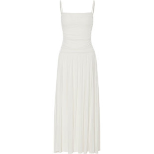 从那以后白色长款无袖吊带裙法式高级感夏连衣裙度假风长裙女春季