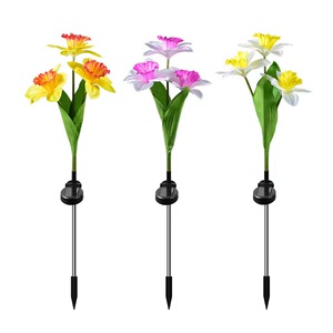高颜值仿真水仙花灯户外草坪灯