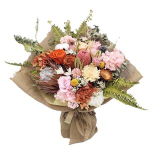 南非进口班克木帝王花公主天然真花干花永生玫瑰北欧客厅软装花束