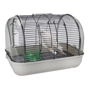 优嗖豪华观赏外带全景运输手提透明鸟笼鹦鹉携带笼子虎皮牡丹