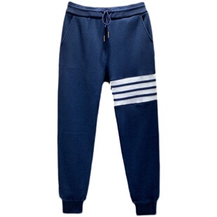 欧货洋气春秋裤子女四条杠秋裤宽松休闲运动款情侣裤2025新款潮