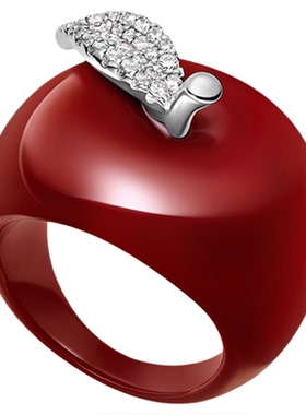 何方HEFANG幸运苹果幸运扣戒指