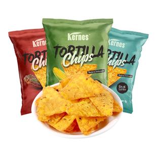 克恩兹玉米脆片75g*3包印尼进口原味奶酪烤肉味零食休闲锅巴小吃