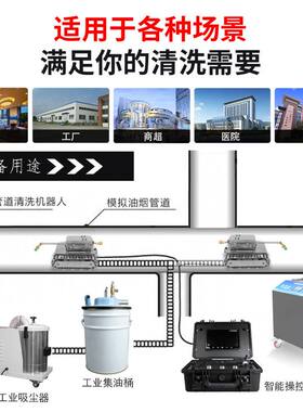【荣匠】大型油烟机多功能清洗设备商用饭店排油烟管道清洗机器人