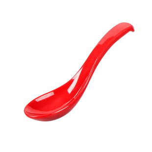 彩色密胺勺子长柄塑料长勺子汤勺粥勺甜品饭店餐厅餐具调羹短柄勺