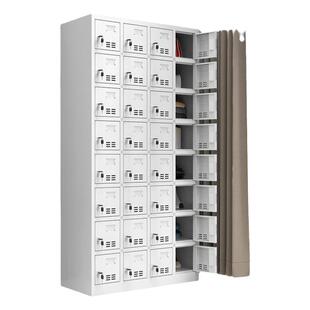 钢制加厚员工更衣柜护士健身房四门六门24门碗柜带锁更衣储物柜子