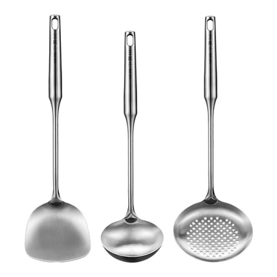 【全钢一体】王麻子不锈钢大漏勺