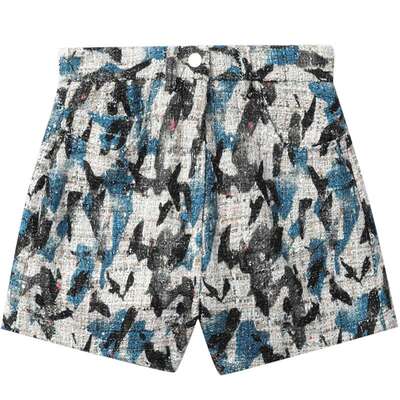 ITIRO合身粗花呢短裤时尚亮眼