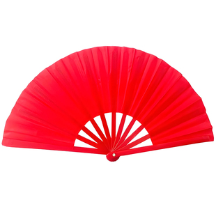 扇子折扇江湖夜雨十年灯舞蹈太极功夫扇响扇红色双面折扇跳舞专用