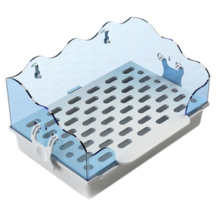 兔子厕所方形大号兔兔加大加高便盆豚鼠荷兰猪专用防掀翻不卡脚