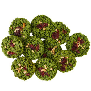 半饱三分抹茶酥粒沙布列曲奇饼干特浓抹茶粉下午茶零食点心伴手礼