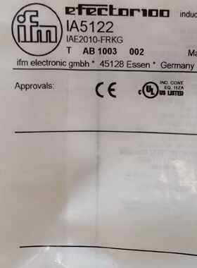 议价IFM IA5063 IA5122 IA0027 IA5062 全新原装正品易福门