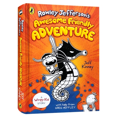 小屁孩外传 小鬼头日记2 Rowley Jefferson’s Awesome Friendly Adventure 英文原版 英文版儿童英语桥梁书初级章节书 插图故事书