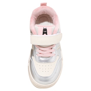 ABCkids童鞋女童二棉鞋冬季新款儿童棉鞋加绒加厚魔术贴女孩板鞋