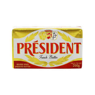 总统黄油块家用煎牛排雪花酥面包饼干涂抹进口淡味动物性烘焙原料