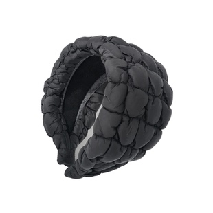 暮2025冬上新黑色泡泡超宽超厚发箍太阳花立体大发卡修饰脸型颅顶