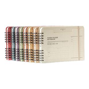 iplaybox复古绑带B6线圈本环保纸创意学习计划记事本自律日记本子