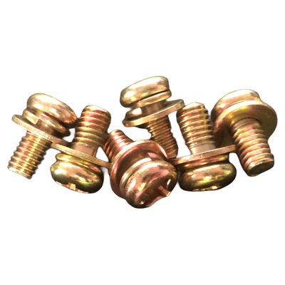 镀彩锌十字槽圆头机螺钉