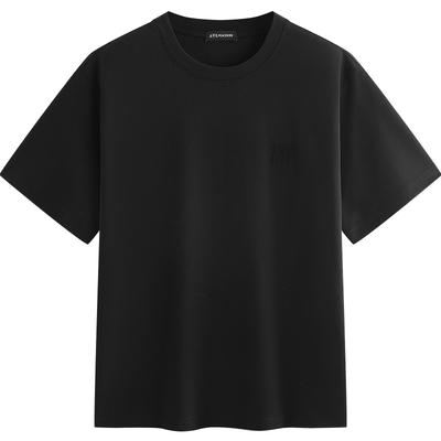 太平鸟男装纯色小标短袖T恤2026夏新款情侣纯色打底衫圆领半袖潮