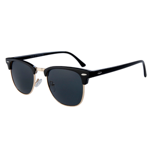 潮人欧美半框偏光太阳镜男士近视墨镜女驾驶镜开车彩色太阳眼镜潮