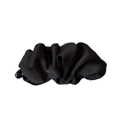 云朵泡泡缎面香蕉夹竖夹女韩系高级感显发量扎高马尾发夹饱满头饰