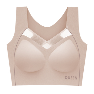 大码胖女孩运动内衣大胸显小军训跑跳防震聚拢防下垂交叉美背文胸