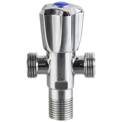 埃美柯一进二出全铜三通角阀