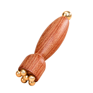 朱雀三啄工具黄铜小莲蓬眼部按摩器面部脸部点穴拨筋棒护肤美容