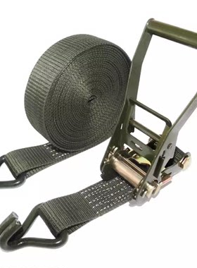 军绿色货车双钩捆绑带5cm紧绳器
