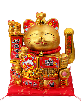 财运亨通招财猫摆件开业自动摇手发财猫存钱罐招手乔迁新居收银台