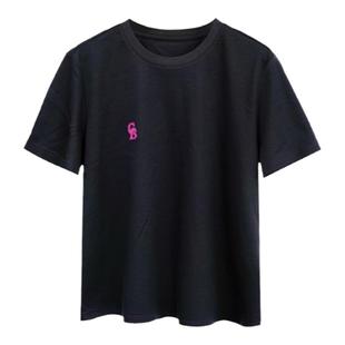 GOLDEN BARRY金和百瑞夏季休闲百搭潮酷简约刺绣T恤 201884