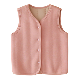四层加厚冬季男女童棉服内胆背心校服神器夹棉100%羊毛儿童马甲
