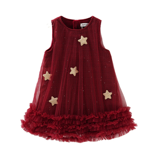 【过年服】MOMOCO/玛米玛卡女童加厚背心裙2026冬新款中大童裙子