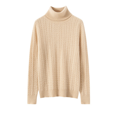 纯色绞花软糯轻奢套头加厚保暖