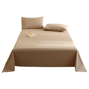 红豆纯棉床单单件100全棉水洗棉冬季加厚被单三件套冬天宿舍单人3