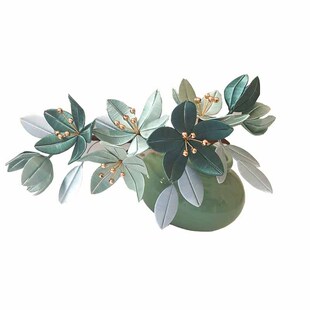 新品包邮绿缠花发簪缠花diy材料包新手缠花教程汉服发簪 雨中花慢