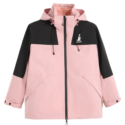 日本LIVHEART儿童户外冲锋外套女秋冬三合一可拆卸夹克外套女童冬