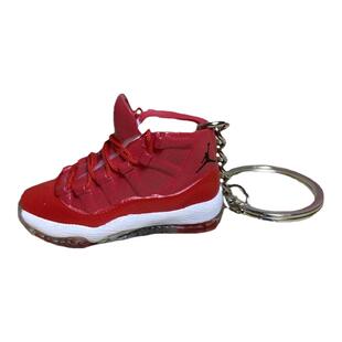 迷你小AJ11钥匙扣立体球鞋模型背包挂件汽车钥匙圈AJ11康扣满天星