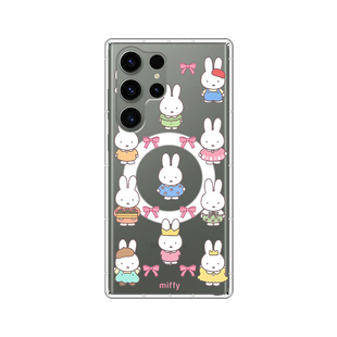 Miffy米菲兔Magsafe磁吸三星手机壳 适用三星SamsungS26ULTRA亚克力S25 FE S24ULTRA S23防摔A56 A55 A17定制