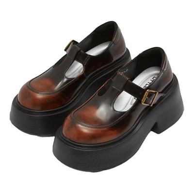 littlgood复古厚底玛丽珍鞋