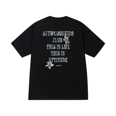 AFGK25SS破碎花卉印花短袖T恤