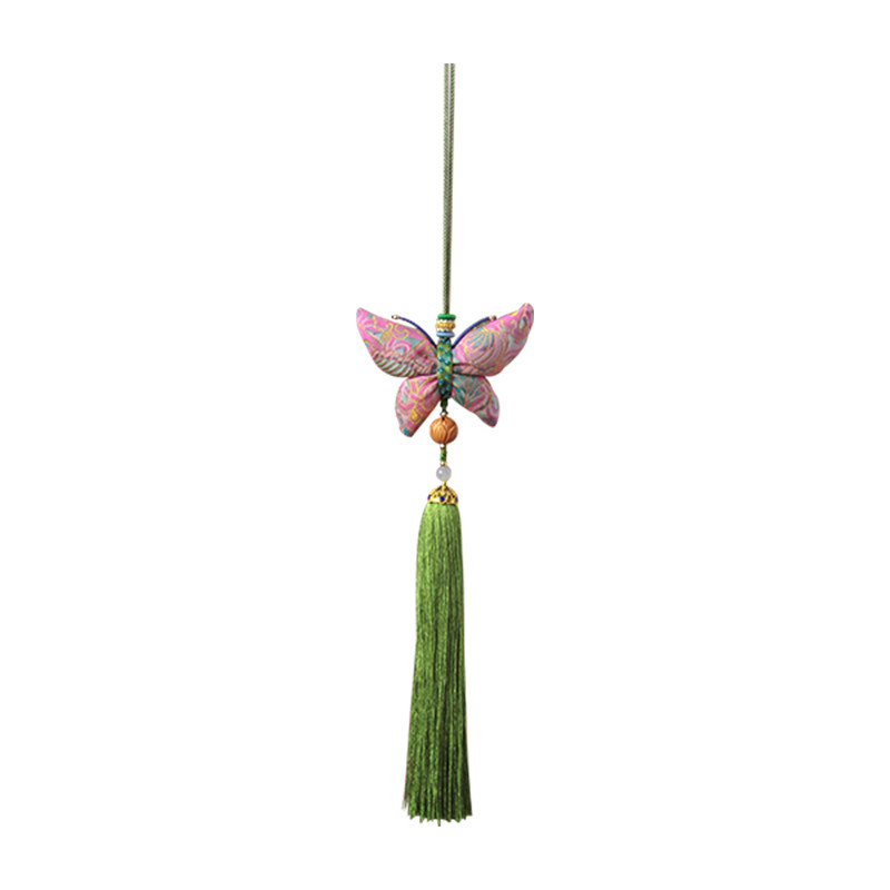 学院文创端午香云纱真丝蝴蝶车载挂件国风中式香囊包包挂饰小礼物
