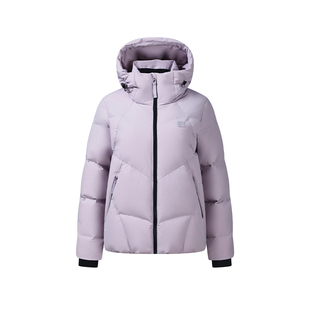 斐乐暖型羽绒服丨FILA90鹅绒服女短款26冬季内里蓄热保暖连帽外套