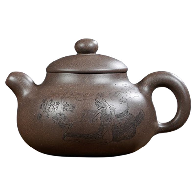 【范小君】宜兴紫砂壶名家大师全手工原矿青灰段泥敦实壶泡茶茶具