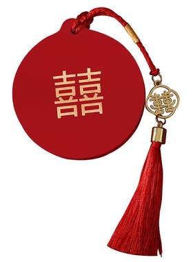 镜子结婚陪嫁一对红色小镜子梳子婚礼高档小圆镜女方陪嫁用品大全