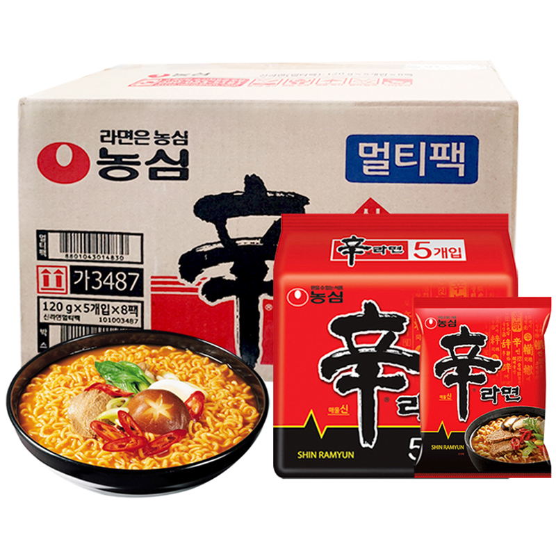 【自营】韩国泡面农心辛拉面进口速食食品拉面方便面商用整箱批发