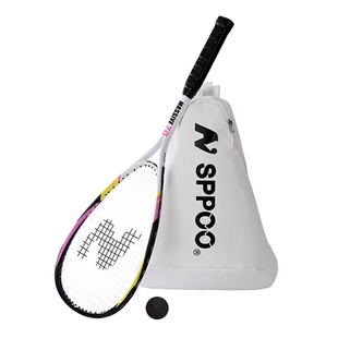 Sppoo 双拍王壁球拍超轻碳铝一体初级进阶训练壁球球拍家用套装
