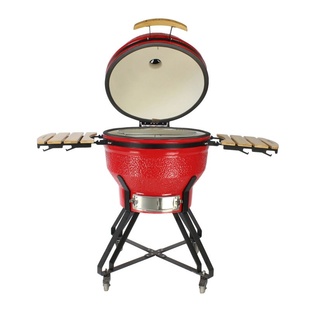陶瓷烧烤炉26寸 kamado grill 户外烧烤炉BBQ 欧美流行烘焙可移动