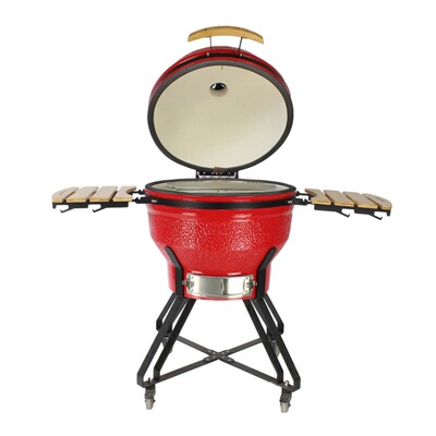陶瓷烧烤炉26寸 kamado grill 户外烧烤炉BBQ 欧美流行烘焙可移动