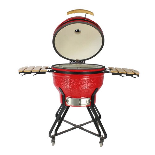 陶瓷烧烤炉26寸 kamado grill 户外烧烤炉BBQ 欧美流行烘焙可移动